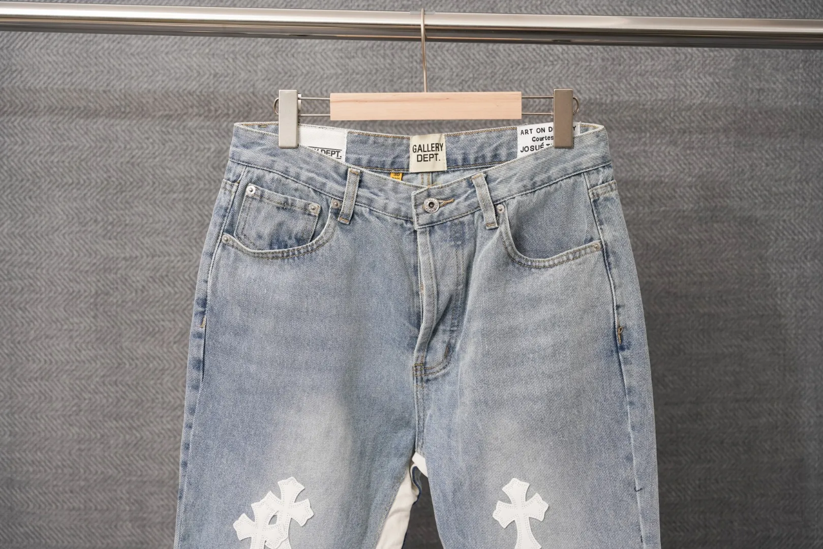 ：S 027 & Chrome Hearts Light Blue Same Style ：Light Blue Size：28 30 32 34 （S-XL)